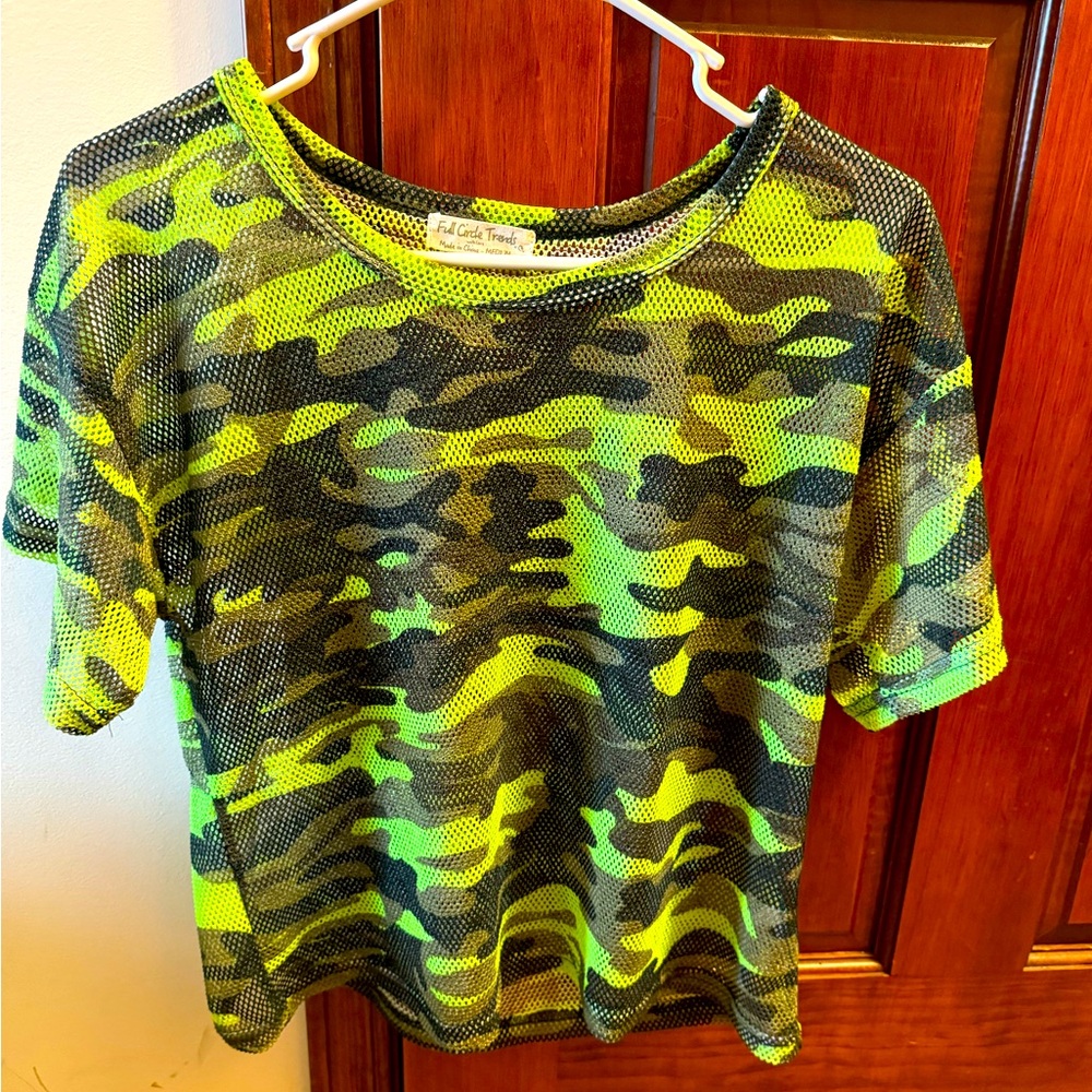 see through camouflage shirt
